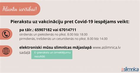 aslimnīca pieraksts